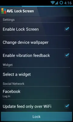 AVG Lock Screen android App screenshot 0